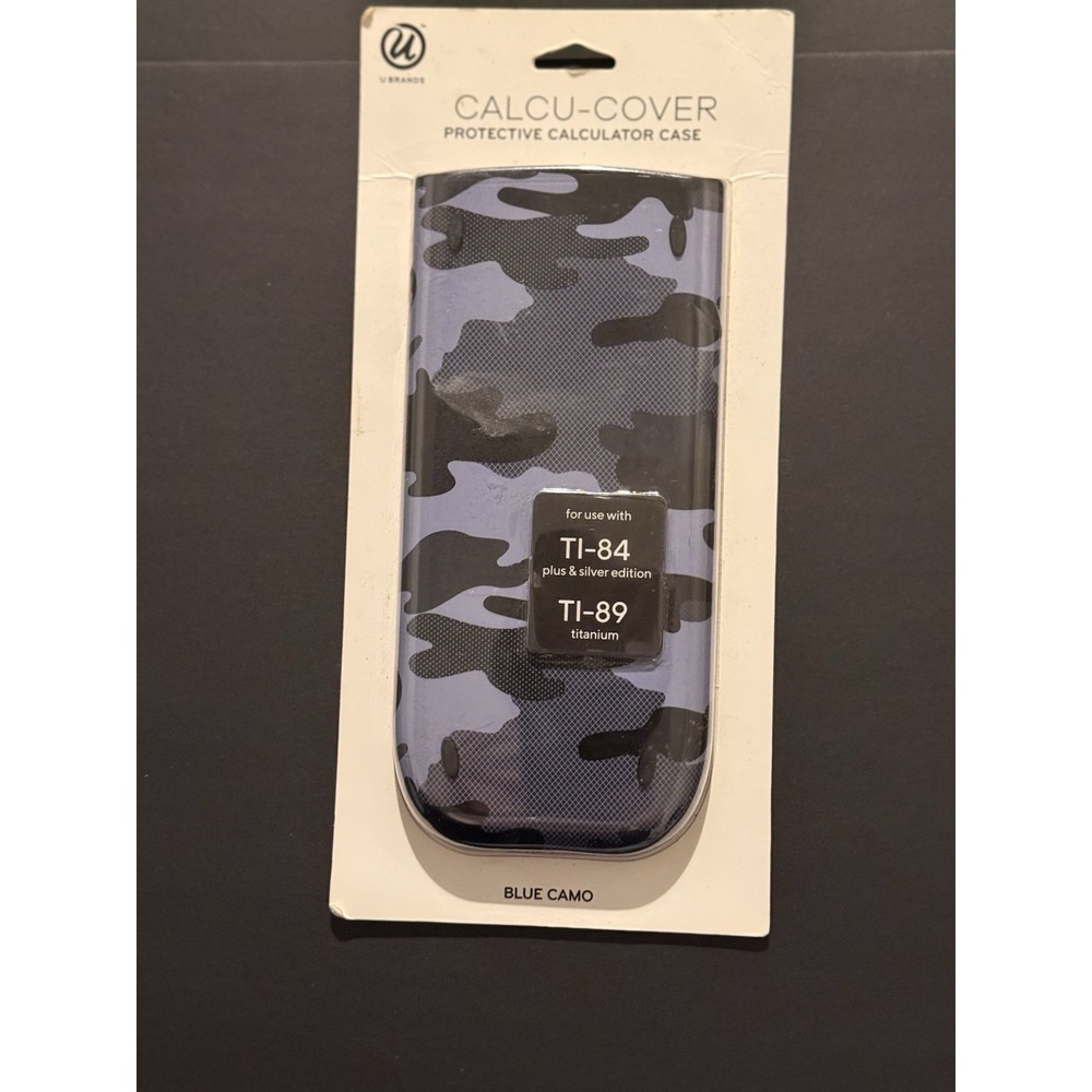 TI-84 Plus & Silver Ed. TI-89 Titanium Protective Calculator Cover BLUE CAMO NEW